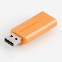 USB Flash Drive 8Gb - Verbatim Store n Go PinStripe Orange 47389