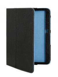 Аксессуар Чехол Galaxy Tab 3-10.1 Jet.A SC10-3 нат. кожа Black/Blue