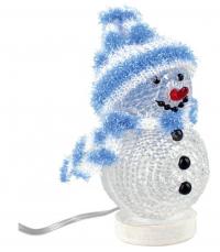 Новогодний сувенир Снеговик с полосатой шапочкой и шарфом Союзмультфлэш