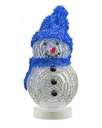 Новогодний сувенир Снеговик с синей шапочкой и шарфом Союзмультфлэш