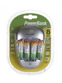 Зарядное устройство GP PowerBank Quick 3 + 4 ак. AA 2700 mAh PB27GS270-2CR4