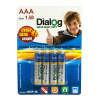 Батарейка AAA - Dialog R03P-4B (4 штуки)