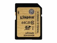 Карта памяти 64Gb - Kingston - Secure Digital HC Ultimate UHS-I Class 10 SDA10/64GB
