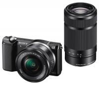 Фотоаппарат Sony Alpha A5000 Kit 16-50, 55-210 mm Black