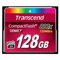 Карта памяти 128Gb - Transcend 800x Ultra Speed - Compact Flash TS128GCF800