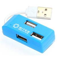 Хаб USB 5bites HB24-201BL USB 4 ports Blue