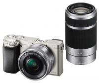 Фотоаппарат Sony Alpha A6000 Kit 16-50, 55-210 mm Silver
