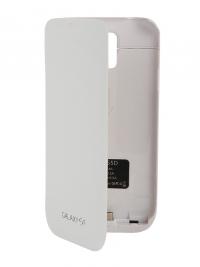 Аксессуар Аккумулятор-чехол Ainy for Samsung GT-i900F / GT-i9600 Galaxy S5 кожаный 4800 mAh White