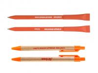 Ручка экологическая =ВМЕСТЕ ПОМОЖЕМ ДЕТИШКАМ= Оранжевая