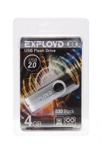 USB Flash Drive 4Gb - Exployd 530 Black EX004GB530-B