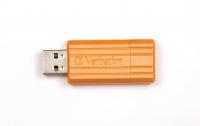USB Flash Drive 16Gb - Verbatim PinStripe 49069 Orange