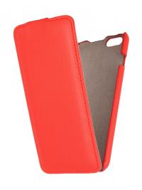 Аксессуар Чехол Ainy for iPhone 6 Plus кожаный, вертикальный Red