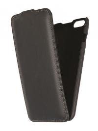 Аксессуар Чехол Ainy for iPhone 6 Plus кожаный, вертикальный Black