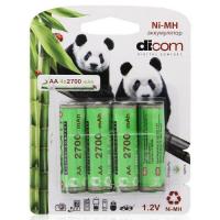 Аккумулятор AA - Dicom Panda 2700 mAh Ni-MH AA2700mAh (4 штуки)