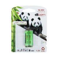 Аккумулятор AAA - Dicom Panda 1100 mAh Ni-MH AAA1100mAh (2 штуки)