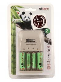 Зарядное устройство Dicom Panda DC6091 + 2 ак. 2900 mAh + 2 ак. 1100 mAh