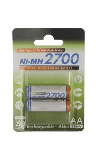 Аккумулятор AA - Panasonic 2700 mAh Ni-MH (2 штуки) 2BPBK-3HGAE/2BE