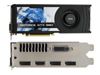 Видеокарта MSI GeForce GTX 980 1152Mhz PCI-E 3.0 4096Mb 7010Mhz 256 bit DVI HDMI HDCP 4GD5 OCV1 V317-09S