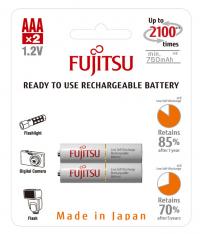 Аккумулятор AAA - Fujitsu HR-4UTCEX(2B) 750 mAh (2 штуки)