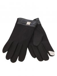 Теплые перчатки для сенсорных дисплеев iCasemore кашемировые с пряжкой Black