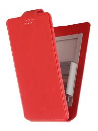 Чехол-флип Clever SlideUP S 3.5-4.3-inch универсальный иск. кожа Red