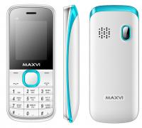 Сотовый телефон Maxvi C6 White-Blue