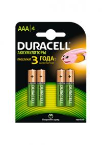 Аккумулятор AAA - Duracell HR03 750 mAh BL4 (4 штуки)
