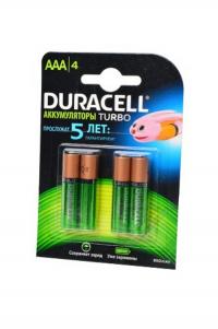Аккумулятор AAA - Duracell HR03 850 mAh BL4 (4 штуки)