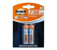 Аккумулятор AA - MINAMOTO 2700 mAh NiMH (2 штуки)