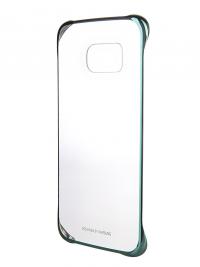 Аксессуар Чехол-накладка Samsung SM-G925 Galaxy S6 Edge Clear Cover Green EF-QG925BGEGRU