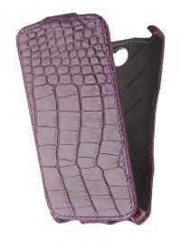 Аксессуар Чехол Abilita for Sony Xperia E4 кожаный Purple Crocodile ASONYXPE4