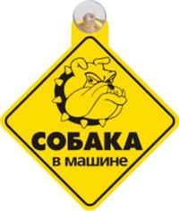 Аксессуар Антей Злая собака в машине 2630 - табличка на присоске