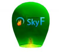 Небесный фонарик Skyf овал Green