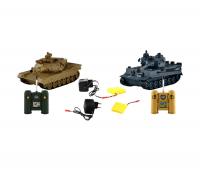 Радиоуправляемая игрушка Пламенный мотор 1:28 TIGER vs Abrams M1A2 87552