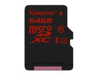 Карта памяти 64Gb - Kingston - Micro Secure Digital XC UHS-I Class 10 SDCA3/64GBSP
