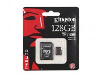 Карта памяти 128Gb - Kingston - Micro Secure Digital XC UHS-I Class 10 SDCA3/128GB