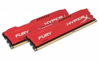 Модуль памяти Kingston HyperX Fury Red Series DDR3 DIMM 1600MHz PC3-12800 CL10 - 8Gb KIT (2x4Gb) HX316C10FRK2/8