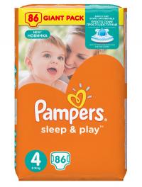Подгузники Pampers Sleep & Play Maxi 8-14кг 86шт 4015400354277