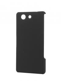 Аксессуар Чехол-накладка Sony Xperia Z3 Compact BROSCO пластиковый Black Z3C-BACK-03-BLACK