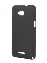 Аксессуар Чехол-накладка Sony Xperia E4G BROSCO пластиковый Black E4G-BACK-01-BLACK