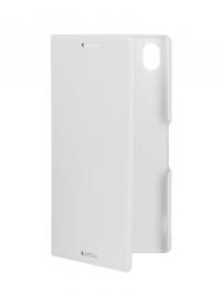 Аксессуар Чехол-книжка Sony Xperia M4 Aqua BROSCO PU White M4A-BOOK-WHITE