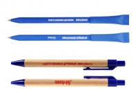 Благое дело Ручка экологическая =ВМЕСТЕ ПОМОЖЕМ ДЕТИШКАМ= Синяя