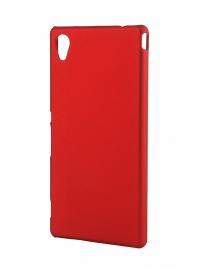 Аксессуар Чехол-накладка Sony Xperia M4 Aqua BROSCO пластиковый Red M4A-BACK-02-RED