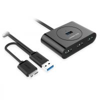 Хаб USB Ugreen USB 3.0-4 Ports 0.8m Black UG-20293