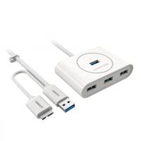 Хаб USB Ugreen USB 3.0-4 Ports 0.8m White UG-20285