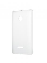 Аксессуар Чехол-накладка Microsoft Lumia 435 Activ силиконовый White Mat 46676