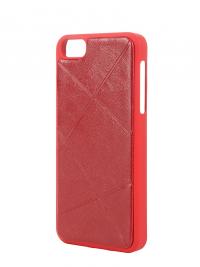 Аксессуар Чехол Platinum для iPhone 5 трапеция Red