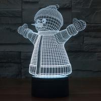 3D лампа OP Снеговик WL022-018