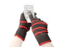 Теплые перчатки для сенсорных дисплеев Fototo Линии Red