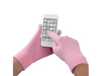 Теплые перчатки для сенсорных дисплеев Fototo Pink-Grey